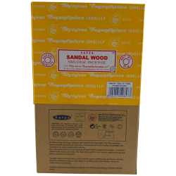 Boîte d'encens bio SATYA au bois de santal - 12 boîtes de 25 g.