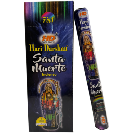 Encens Santa Mort Hari Darshan - Caixa de 6 capsetes d'encens hexagonals