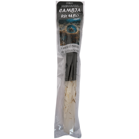 Espelma Preparada Ritualitzada Canvia Rumb 18cm - Canvia el rumb de les situacions