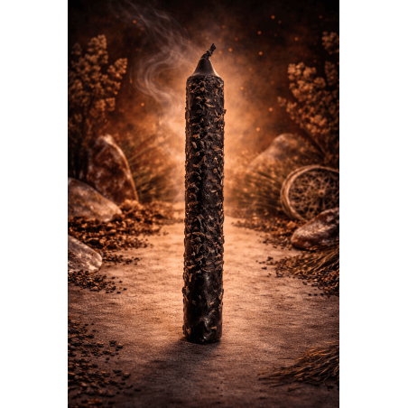 Candela preparata ritualizzata per seppellire gli incantesimi 18 cm - Contro le maledizioni e rimuove gli incantesimi