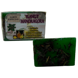 Esoterische Ylang-Ylang- und Alraunenseife 120 g – Entspannend, reinigend, gegen Sehnsüchte, Angstzustände und für spirituelle A