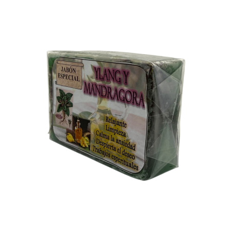 Sabonete Esotérico de Ylang-Ylang e Mandrágora 120g - Relaxante, Purificante, Desejo, Ansiedade e Trabalho Espiritual