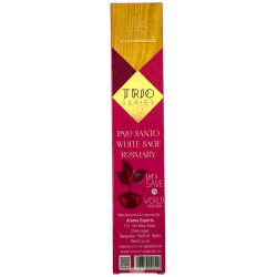 AROMA Trio de Tămâie Palo Santo, Salvie Albă și Rozmarin - Seria Trio 1 cutie 15gr.
