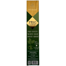 AROMA Trio Rökelse Palo Santo, Vit Salvia och Sött Gräs - Trio Serie 1 låda 15gr.