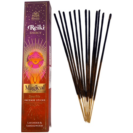 Reiki Energy Incense Magical Series Himalaya Incense - 25g ask Masala rökelse med lavendel och sandelträ