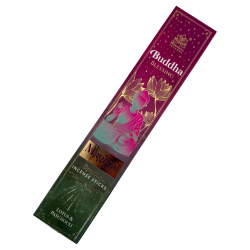 Incenso Bênção de Buda Série Mágica Himalaya - Caixa de 25g de Incenso Masala de Lótus e Patchouli