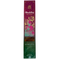 Incenso Bênção de Buda Série Mágica Himalaya - Caixa de 25g de Incenso Masala de Lótus e Patchouli