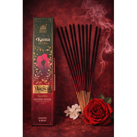 Kamasutra Magical Series Himalaya Incense - 25g opakowanie kadzidełek Masala o zapachu jaśminu i róży