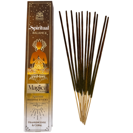 Incenso Himalaia da Série Mágica Equilíbrio Espiritual - Caixa de 25g de Olíbano Masala e Copal