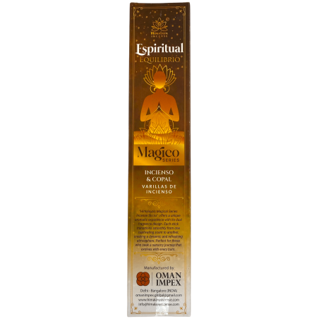 Incenso Himalaia da Série Mágica Equilíbrio Espiritual - Caixa de 25g de Olíbano Masala e Copal