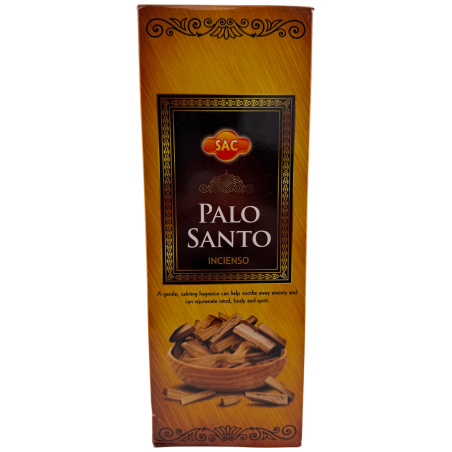 Encens Palo Santo SAC - Boîte de 6 paquets hexagonaux de 20 bâtonnets chacun, soit 120 bâtonnets d'encens