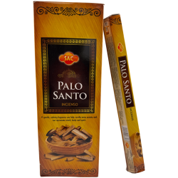 SAC Palo Santo Räucherstäbchen – Schachtel mit 6 sechseckigen Packungen à 20 Stäbchen, insgesamt 120 Räucherstäbchen