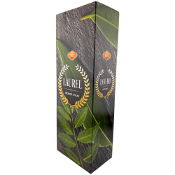 Encens SAC Laurel - Boîte de 6 paquets hexagonaux de 20 bâtonnets chacun, soit 120 bâtonnets d'encens
