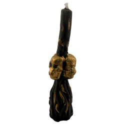 スカルブルームキャンドル 魔術破壊 13cm - 保護と呪い解除