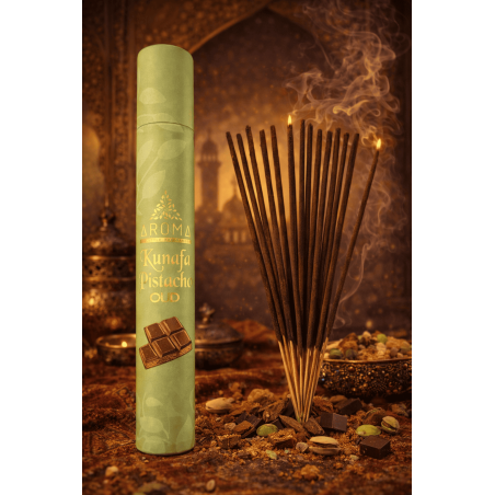 Tămâie arabică Kunafa Pistachio Oud Chocolate Dubai Private Edition Aroma Fragrances - 40gr. tămâie masala