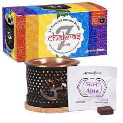Kit AROMAFUME Chakra Brick - Queimador e 14...