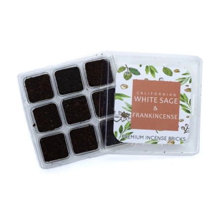 AROMAFUME Pastilhas de Sálvia Branca e Olíbano - 9 pastilhas - 40g.