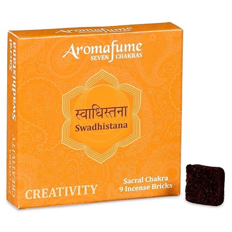 Ladrillos de 2º Chakra Swadhistana Sacral Chakra AROMAFUME - 9 ladrillos - 40gr.