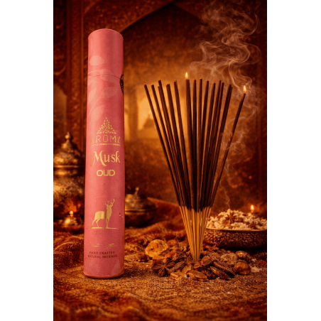 Incenso Árabe Almíscar Oud Edição Privada Aroma Fragrâncias - 40g. incenso masala