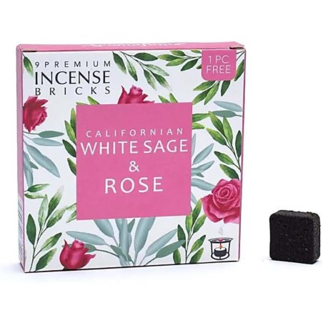 AROMA FUME Cărămizi de salvie albă și roz - 9 cărămizi - 40gr.
