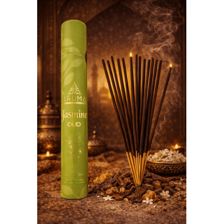Incenso de Jasmim Árabe e Oud Edição Privada - 40g de incenso masala