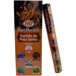 Hari Darshan Palo Santo Assortiment Wierook - Doos met 6 zeshoekige wierookdoosjes