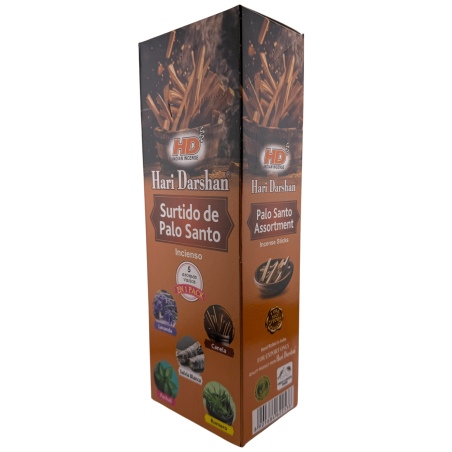 Hari Darshan Palo Santo Assortiment Wierook - Doos met 6 zeshoekige wierookdoosjes