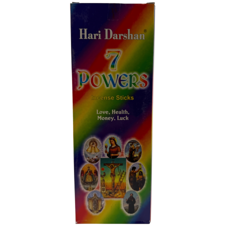 Encens 7 Poders Hari Darshan - Caixa de 6 capsetes d'encens hexagonals