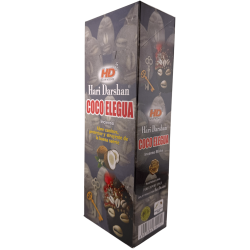 Incenso de Coco Elegua Hari Darshan - Caixa com 6 caixas hexagonais de incenso