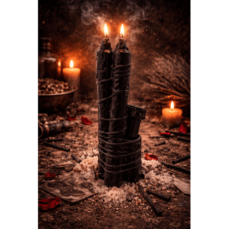 Potente candela speciale per la separazione 20x3cm - Include polveri e rituale - Per separare o rompere