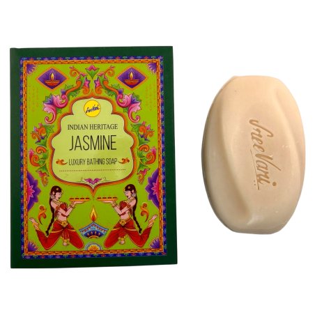 Savon de bain au jasmin SREE VANI héritage indien - Pain de 75 g