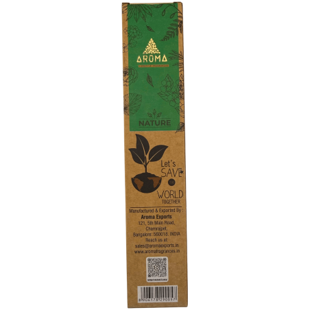Caixa Encens Orgànic Herba de Llimona Lemongrass AROMA Nature - 12 capsetes de 8 barretes gruixudes