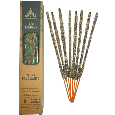 Pack 3x Encens Orgànic Yagra Pal AROMA Nature - 8 varetes 1h durada