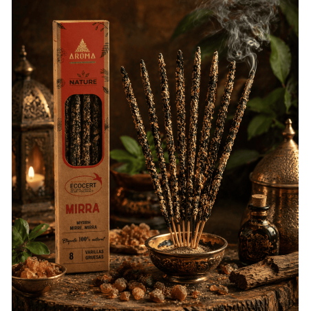 Bio-Myrrhe-Räucherstäbchen AROMA Nature Myrrhe - 20g Schachtel