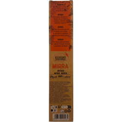 Pachet de 3 bețișoare de tămâie cu smirnă organică AROMA Nature - 8 bețișoare, durată 1 oră