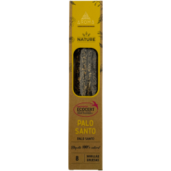 AROMA Nature Organic Palo Santo Rökelseask - 12 askar med 8 tjocka pinnar