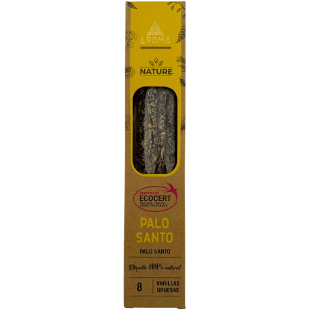 AROMA Nature Bio-Palo-Santo-Räucherstäbchenbox – 12 Schachteln mit je 8 dicken Stäbchen