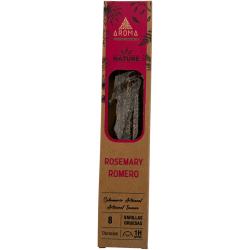 AROMA Nature Organic Rosemary Incense Box - 12 pudełek po 8 grubych patyczków