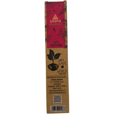 AROMA Nature Organic Rosemary Incense Box - 12 boxes of 8 thick sticks