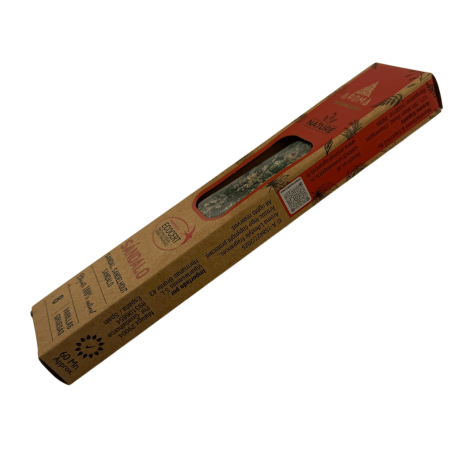 AROMA Nature Organic Sandalwood Incense Box - 12 boxes of 8 thick sticks