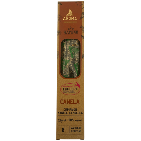 Encens Orgànic Canyella AROMA Nature Cinnamon - Capseta de 20gr.