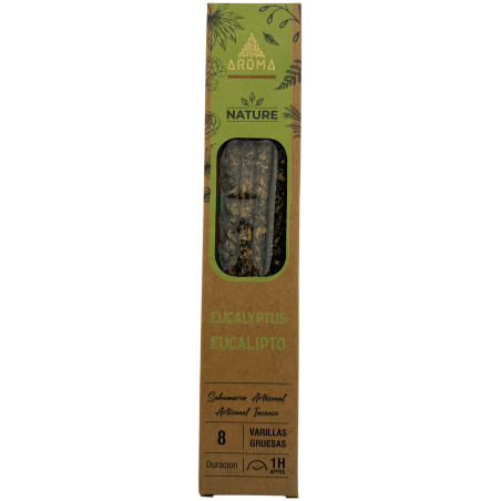 3er-Pack Bio-Eukalyptus-Räucherstäbchen AROMA Nature – 8 Stäbchen, Brenndauer 1 Stunde