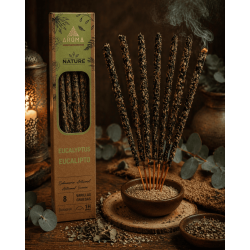 Pack 3x Encens Orgànic Eucaliptus AROMA Nature - 8 varetes 1h durada