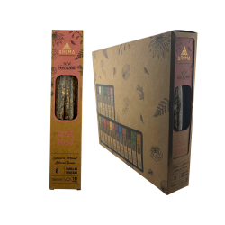 Caja Incienso Orgánico Rosa AROMA Nature - 12...
