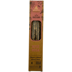 AROMAネイチャー オーガニック ローズインセンス ボックス - 太めのスティック8本入りボックス12箱