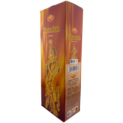 SAC Chandan Incense - Box of 6 hexagonal packs of 20 sticks each, 120 incense sticks
