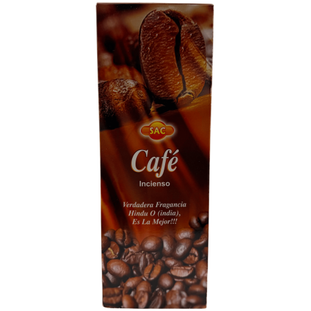 SAC Cafe Incense - Box of 6 hexagonal packs of 20 sticks each, 120 incense sticks