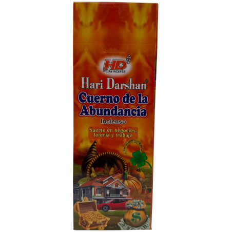 Incenso Hari Darshan Chifre da Abundância - Caixa com 6 caixas de incenso hexagonais