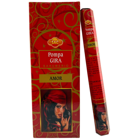 Encens SAC Pompa Gira - Caixa de 6 paquets hexagonals de 20 barretes 120 barretes d'encens