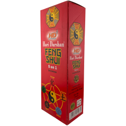 Encens Feng Shui Hari Darshan - Boîte de 6 boîtes à encens hexagonales